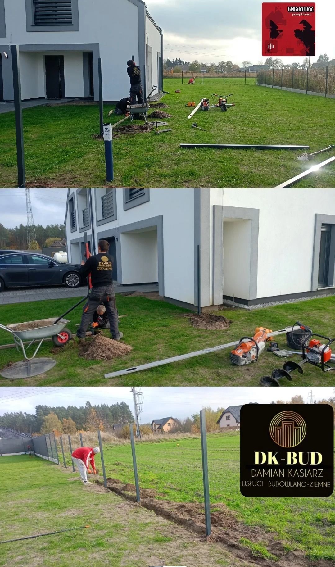 Montaż słupków ogrodzeniowych